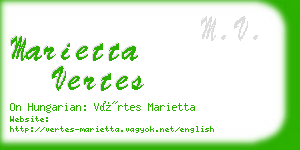 marietta vertes business card